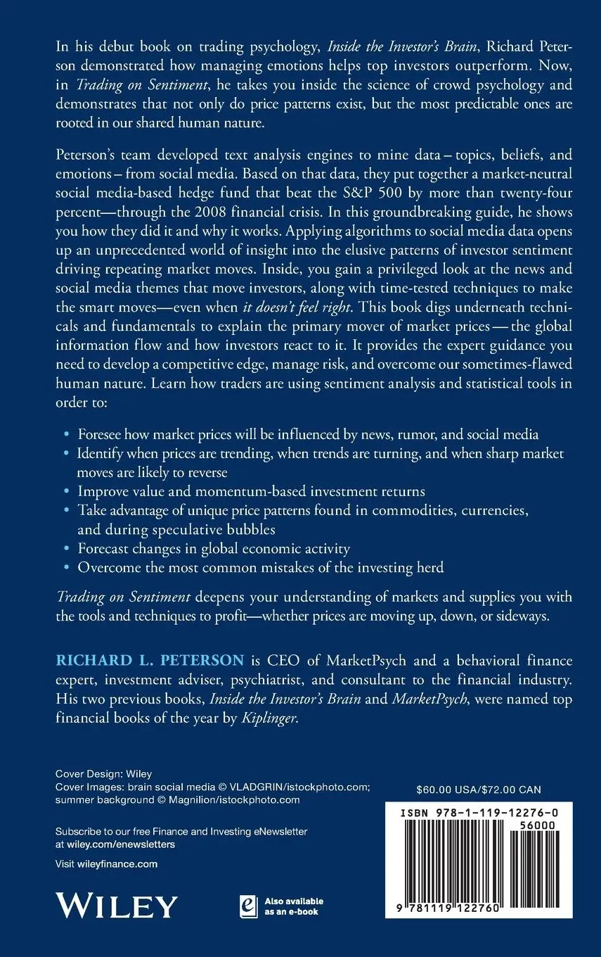 Rückseite: 9781119122760 | Trading on Sentiment | The Power of Minds Over Markets | Peterson