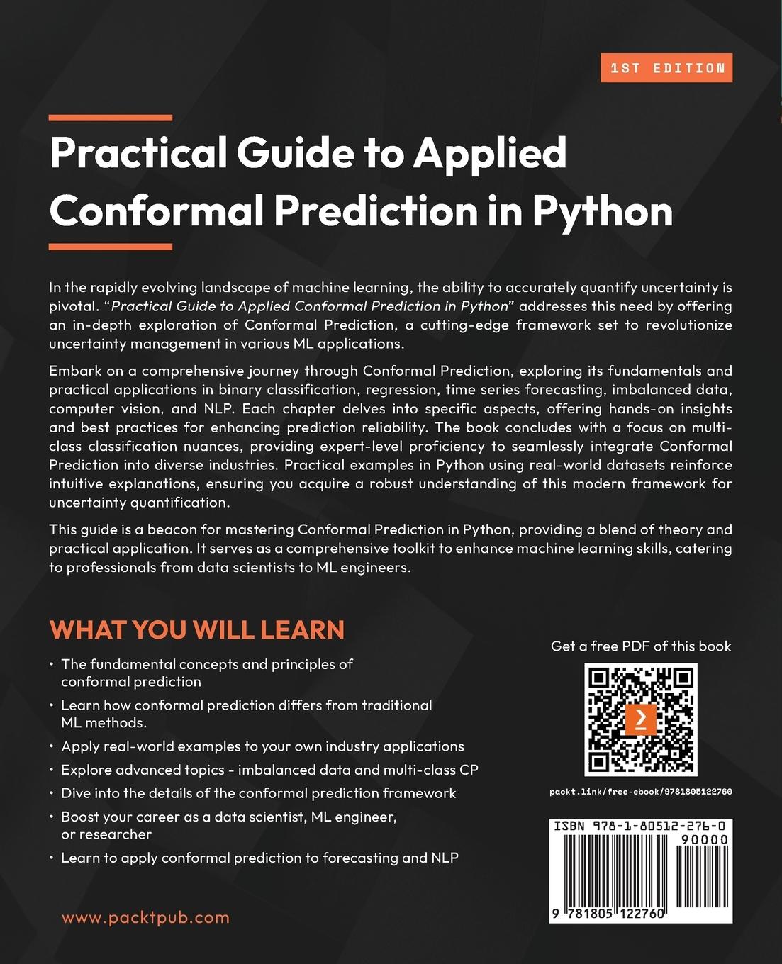 Rückseite: 9781805122760 | Practical Guide to Applied Conformal Prediction in Python | Manokhin
