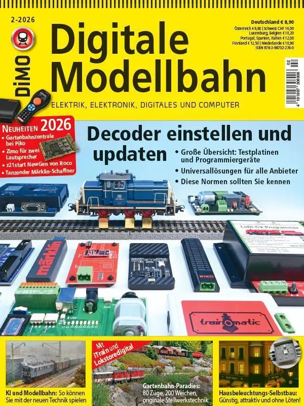 Cover: 9783987022760 | Decoder einstellen und planen | Digitale Modellbahn 2/2026 | Broschüre