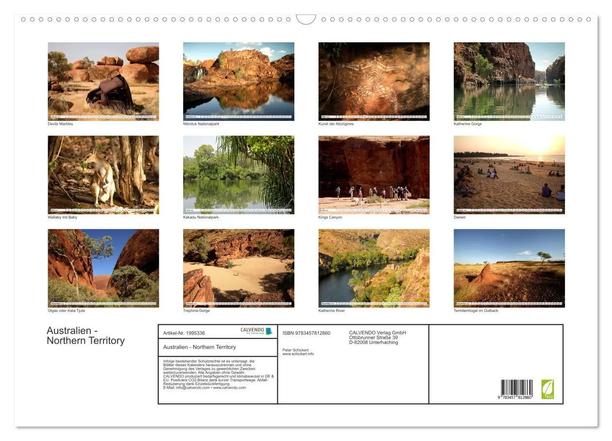Bild: 9783457812860 | Australien - Northern Territory (Wandkalender 2026 DIN A2 quer),...