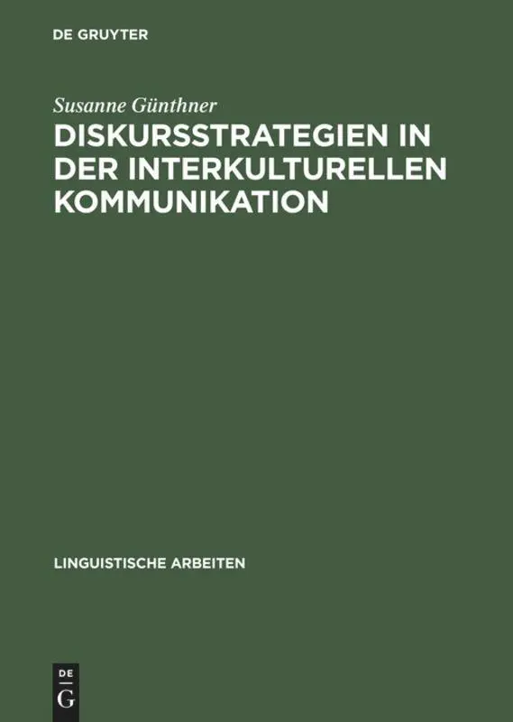 Cover: 9783484302860 | Diskursstrategien in der interkulturellen Kommunikation | Günthner | X