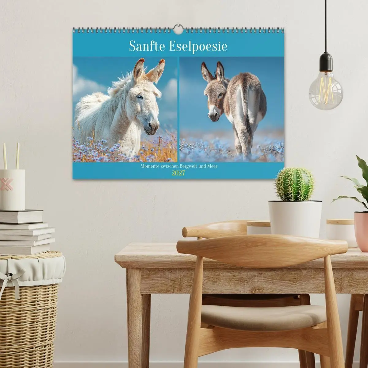 Bild: 9783516762860 | Sanfte Eselpoesie. Momente zwischen Bergwelt und Meer (Wandkalender...