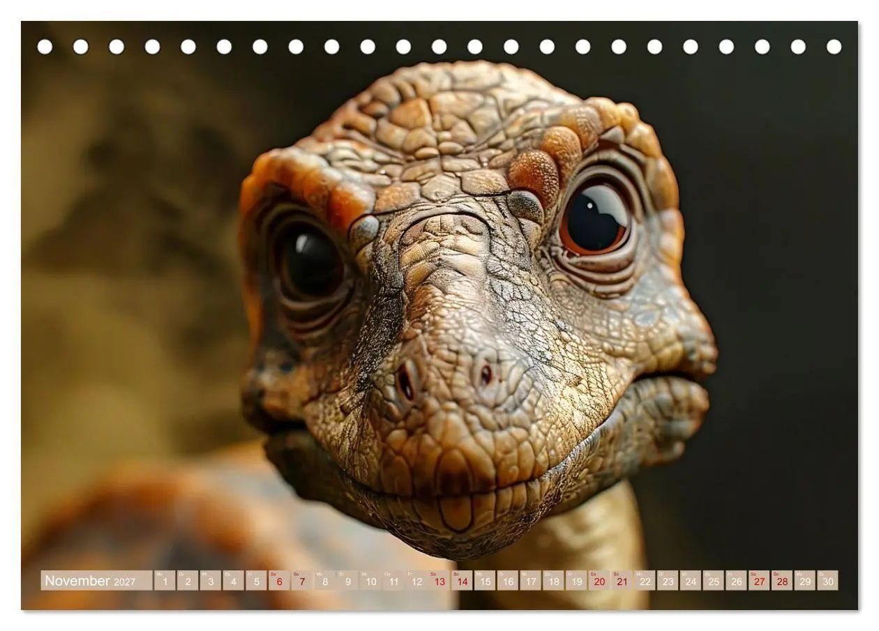 Bild: 9783569162860 | Dino-Babys (Tischkalender 2027 DIN A5 quer), CALVENDO Monatskalender