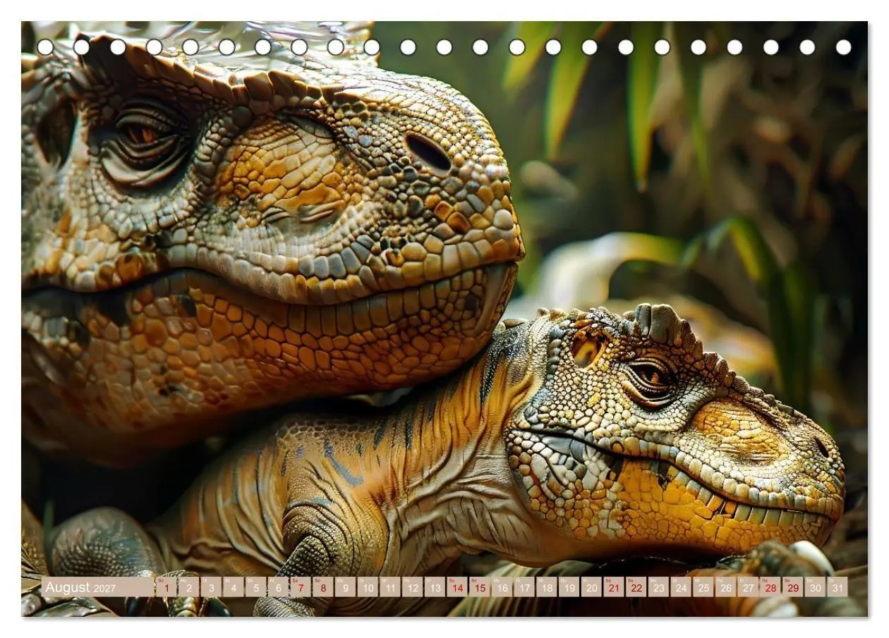 Bild: 9783569162860 | Dino-Babys (Tischkalender 2027 DIN A5 quer), CALVENDO Monatskalender