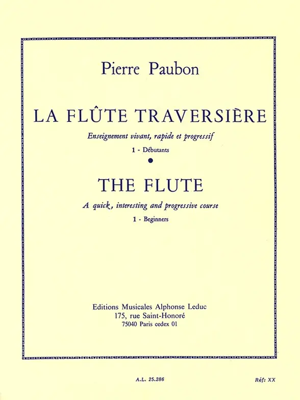 Cover: 9790046252860 | La flûte traversière vol.1 (en/frz) | Pierre Paubon | Partitur