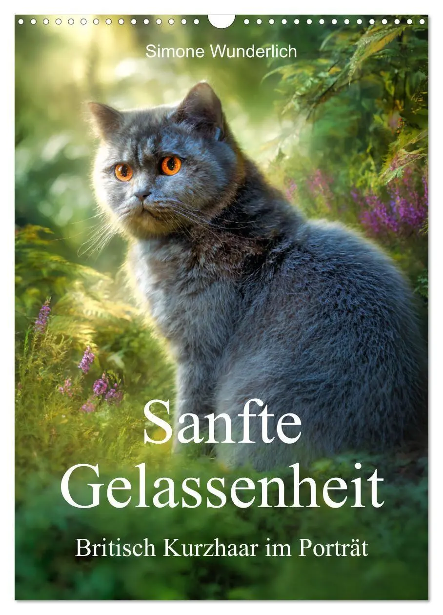 Cover: 9783569082960 | Sanfte Gelassenheit - Britisch Kurzhaar im Porträt (Wandkalender...