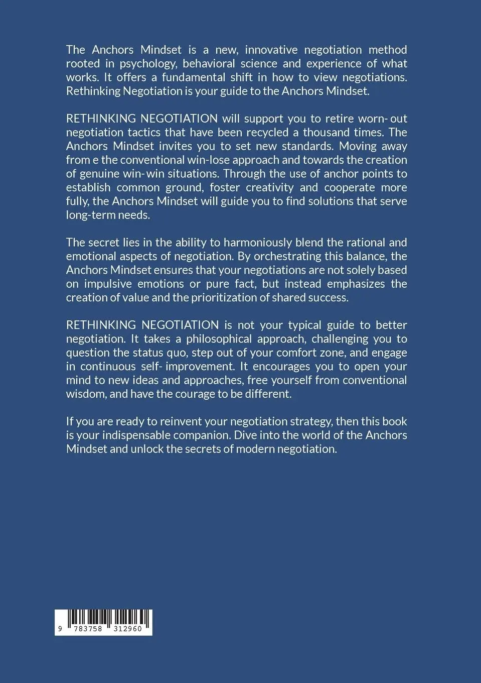 Rückseite: 9783758312960 | Rethinking Negotiation | You can't open new doors with old keys | Buch