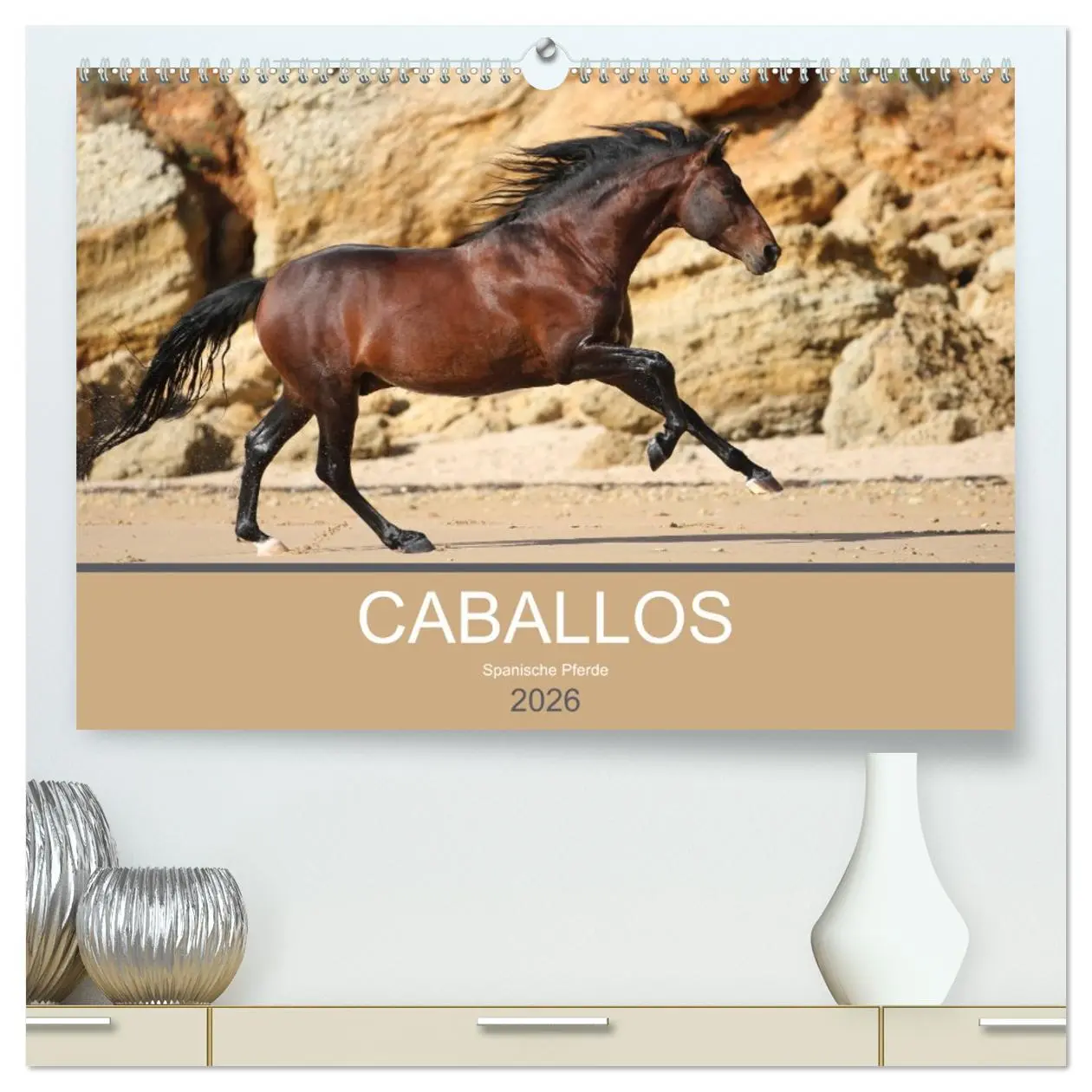 Cover: 9783516023060 | Caballos Spanische Pferde 2026 (hochwertiger Premium Wandkalender...