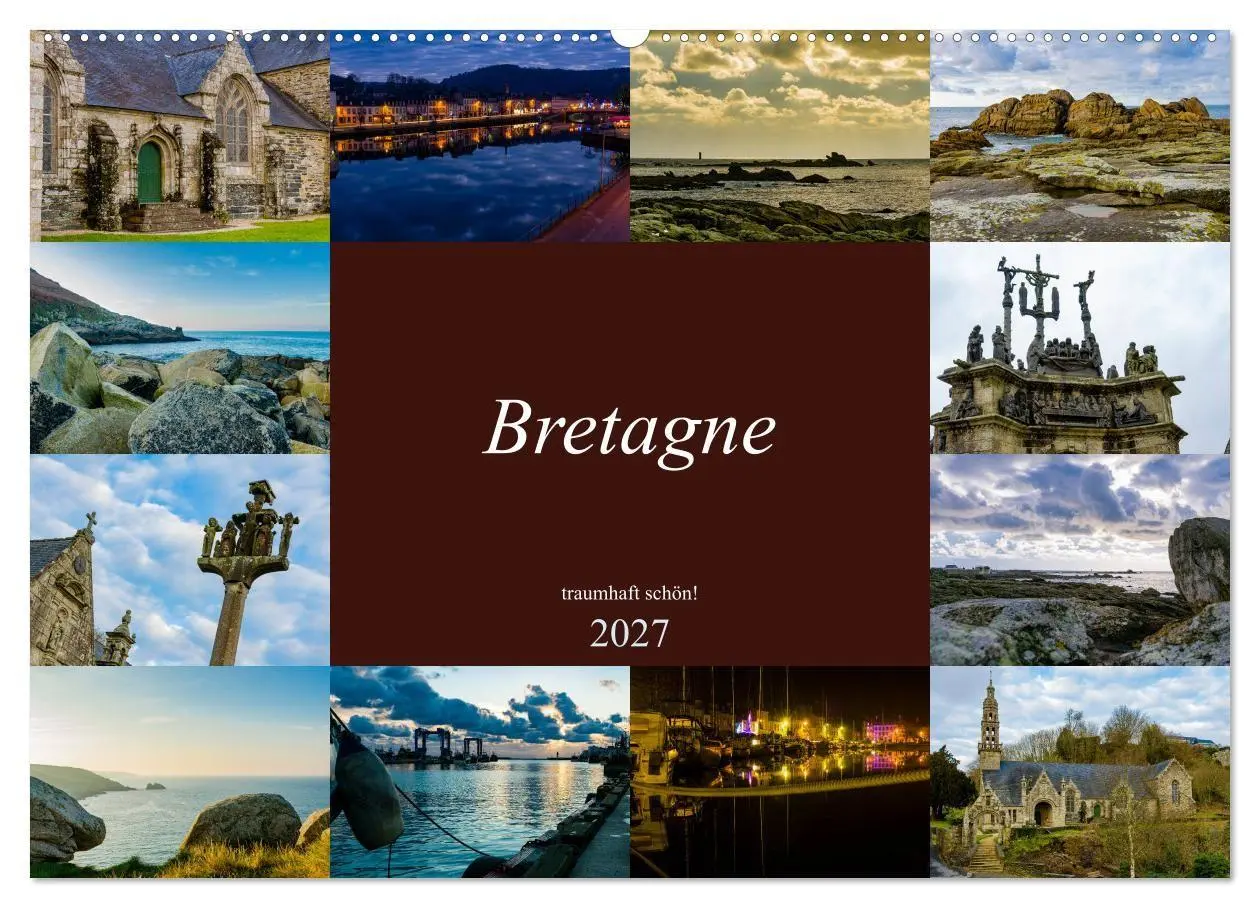 Cover: 9783569803060 | Bretagne - traumhaft schön! (Wandkalender 2027 DIN A2 quer),...