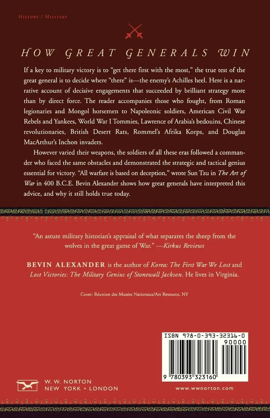 Rückseite: 9780393323160 | How Great Generals Win | Bevin Alexander | Taschenbuch | Englisch