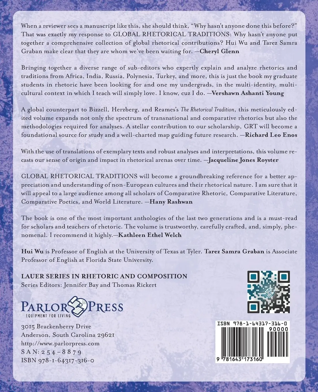 Rückseite: 9781643173160 | Global Rhetorical Traditions | Hui Wu (u. a.) | Taschenbuch | Englisch