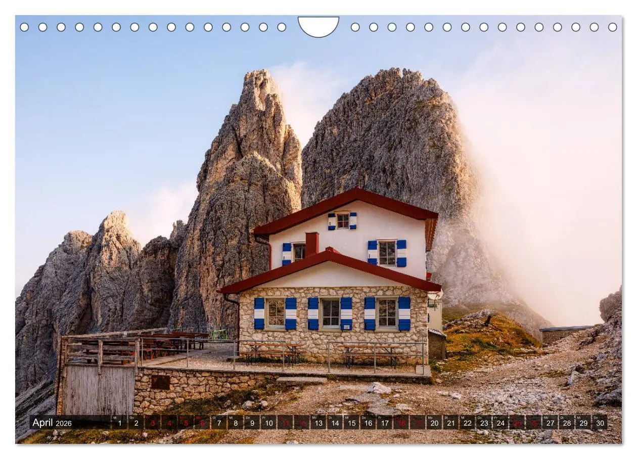Bild: 9783457923160 | Hüttenzauber: Berghütten in den Alpen (Wandkalender 2026 DIN A4...