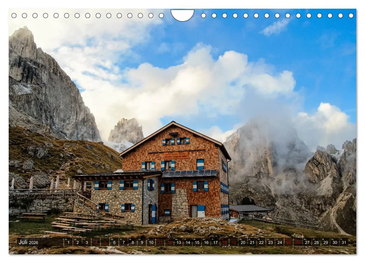 Bild: 9783457923160 | Hüttenzauber: Berghütten in den Alpen (Wandkalender 2026 DIN A4...
