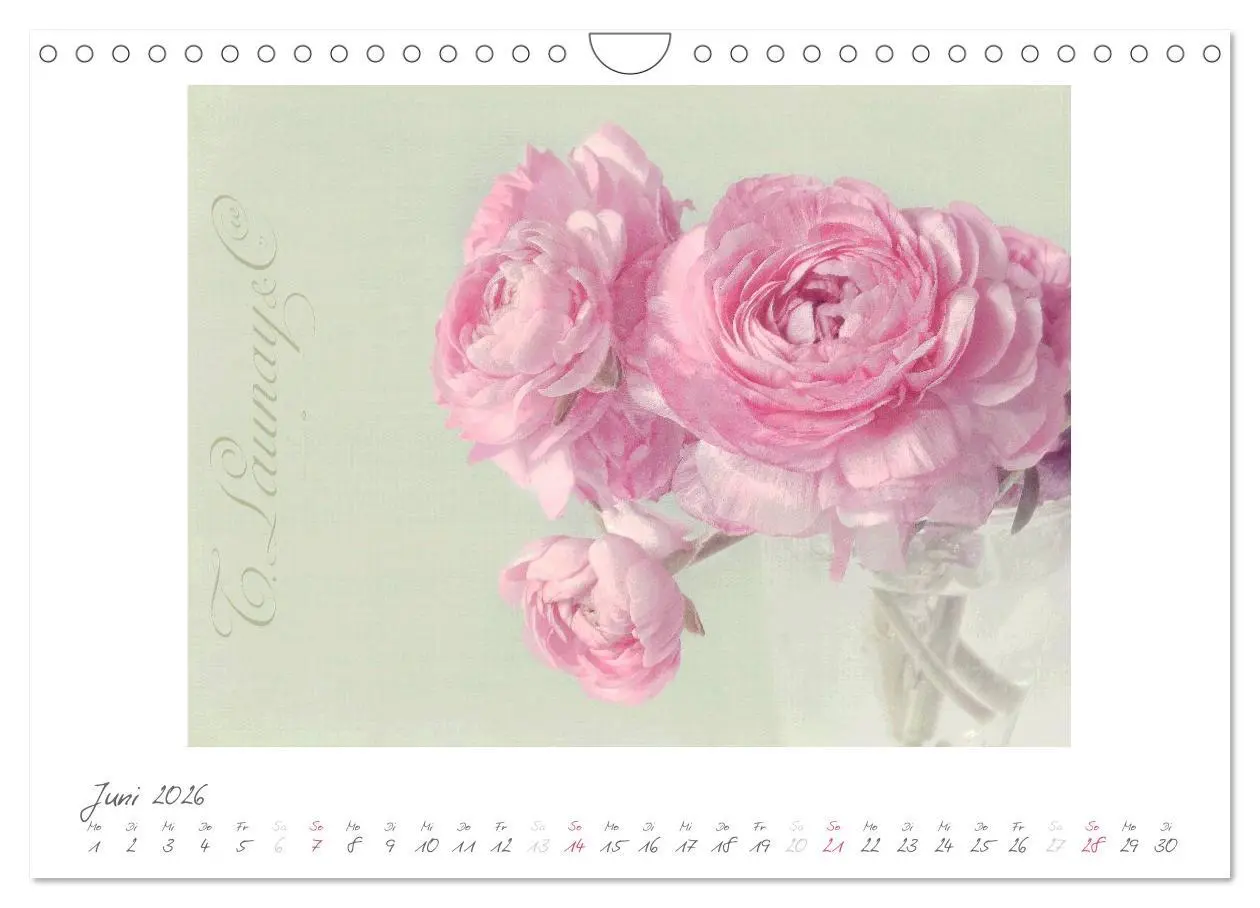 Bild: 9783516183160 | Vintage Flowers (Wandkalender 2026 DIN A4 quer), CALVENDO...