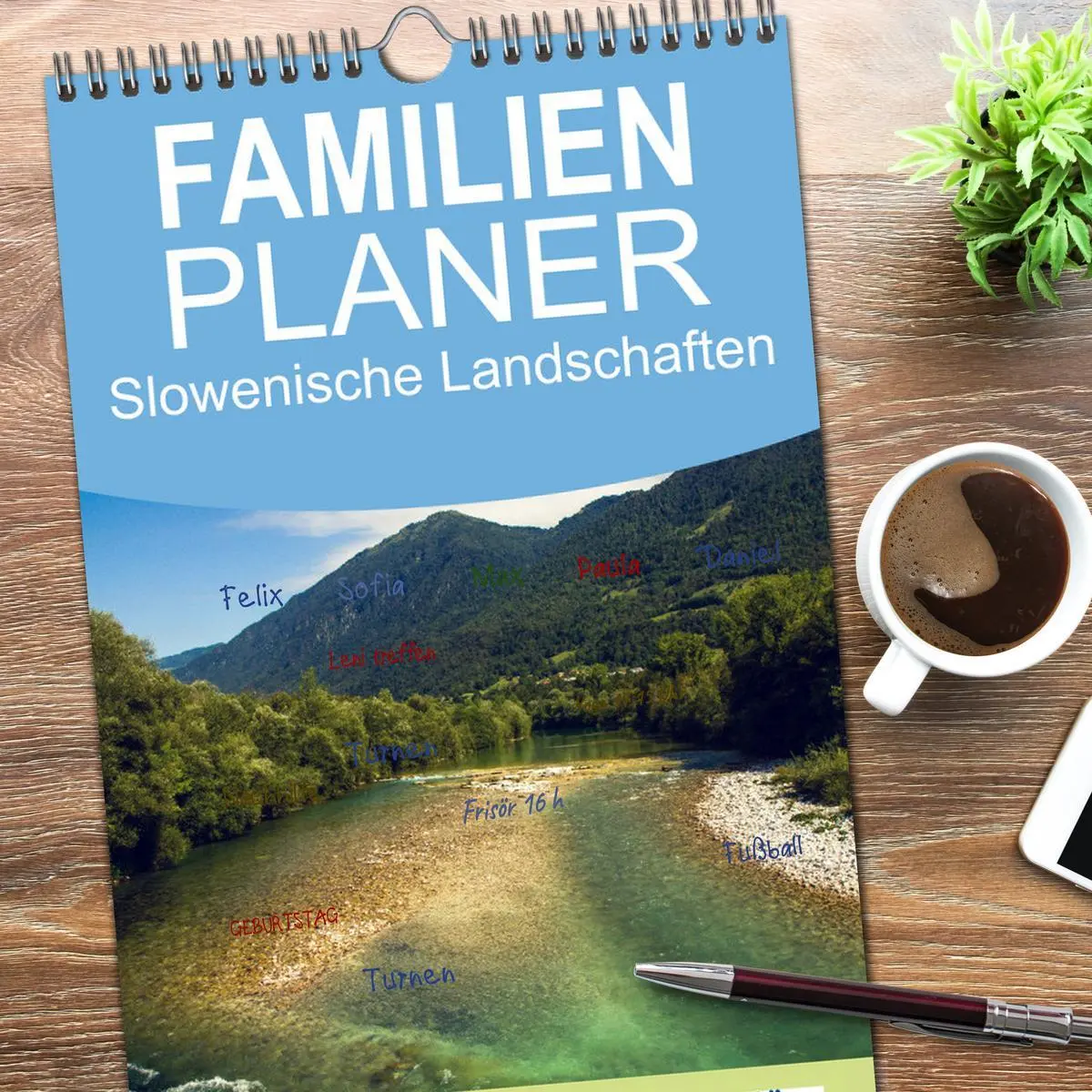 Bild: 9783516493160 | Familienplaner 2026 - Slowenische Landschaften mit 5 Spalten...