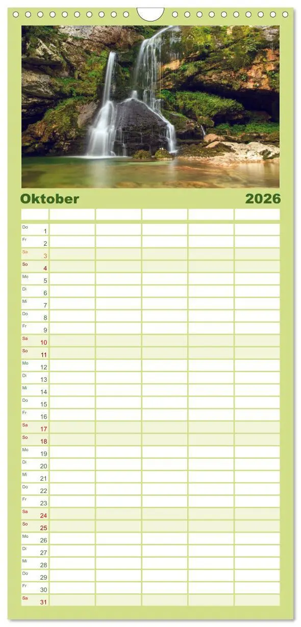 Bild: 9783516493160 | Familienplaner 2026 - Slowenische Landschaften mit 5 Spalten...