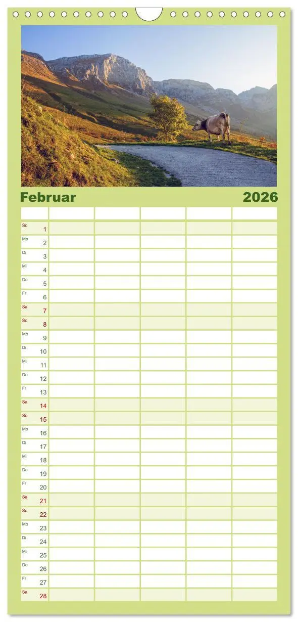 Bild: 9783516493160 | Familienplaner 2026 - Slowenische Landschaften mit 5 Spalten...
