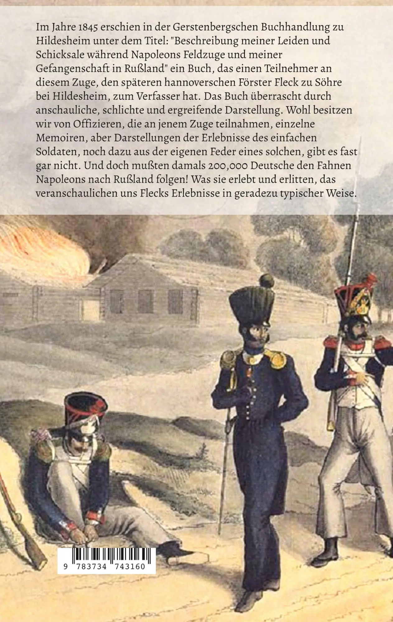 Rückseite: 9783734743160 | Förster Flecks Kriegsfahrt und Gefangenschaft in Rußland 1812-1814