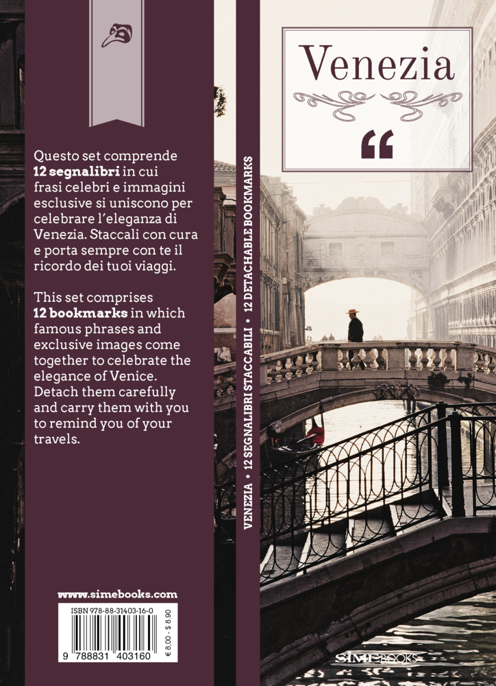 Cover: 9788831403160 | Lesezeichen-Set Venezia - Venedig | 12 Lesezeichen im Set | Buch