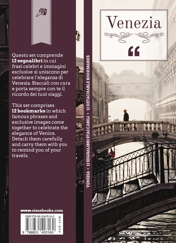 Cover: 9788831403160 | Lesezeichen-Set Venezia - Venedig | 12 Lesezeichen im Set | Buch