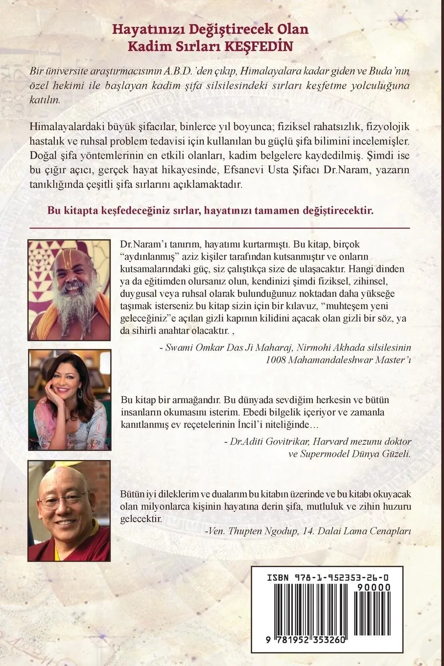 Rückseite: 9781952353260 | Usta Bir ¿ifac¿n¿n Kadim S¿rlar¿ (Ancient Secrets of a Master Healer)