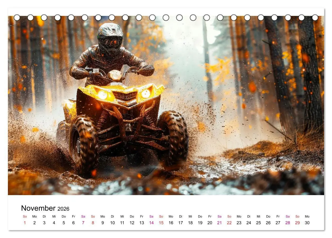 Bild: 9783457393260 | Quad Erlebnisse (Tischkalender 2026 DIN A5 quer), CALVENDO...