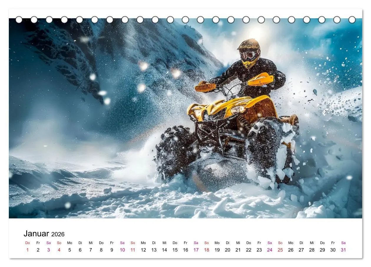 Bild: 9783457393260 | Quad Erlebnisse (Tischkalender 2026 DIN A5 quer), CALVENDO...