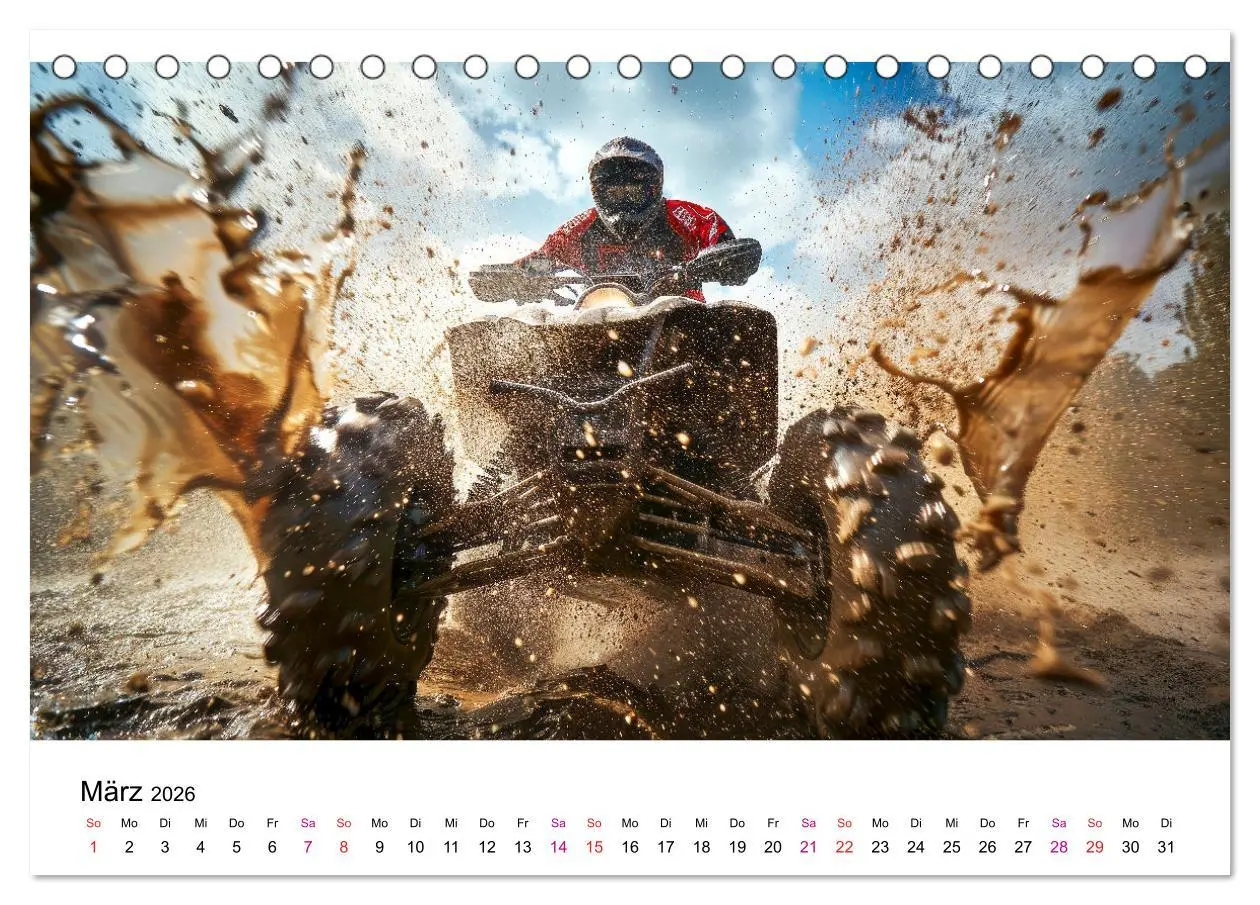 Bild: 9783457393260 | Quad Erlebnisse (Tischkalender 2026 DIN A5 quer), CALVENDO...