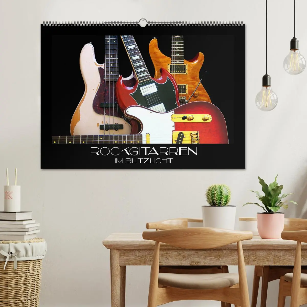 Bild: 9783457843260 | Rockgitarren im Blitzlicht (Wandkalender 2026 DIN A2 quer),...