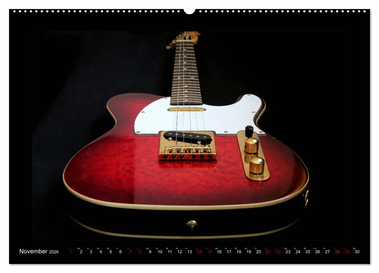 Bild: 9783457843260 | Rockgitarren im Blitzlicht (Wandkalender 2026 DIN A2 quer),...