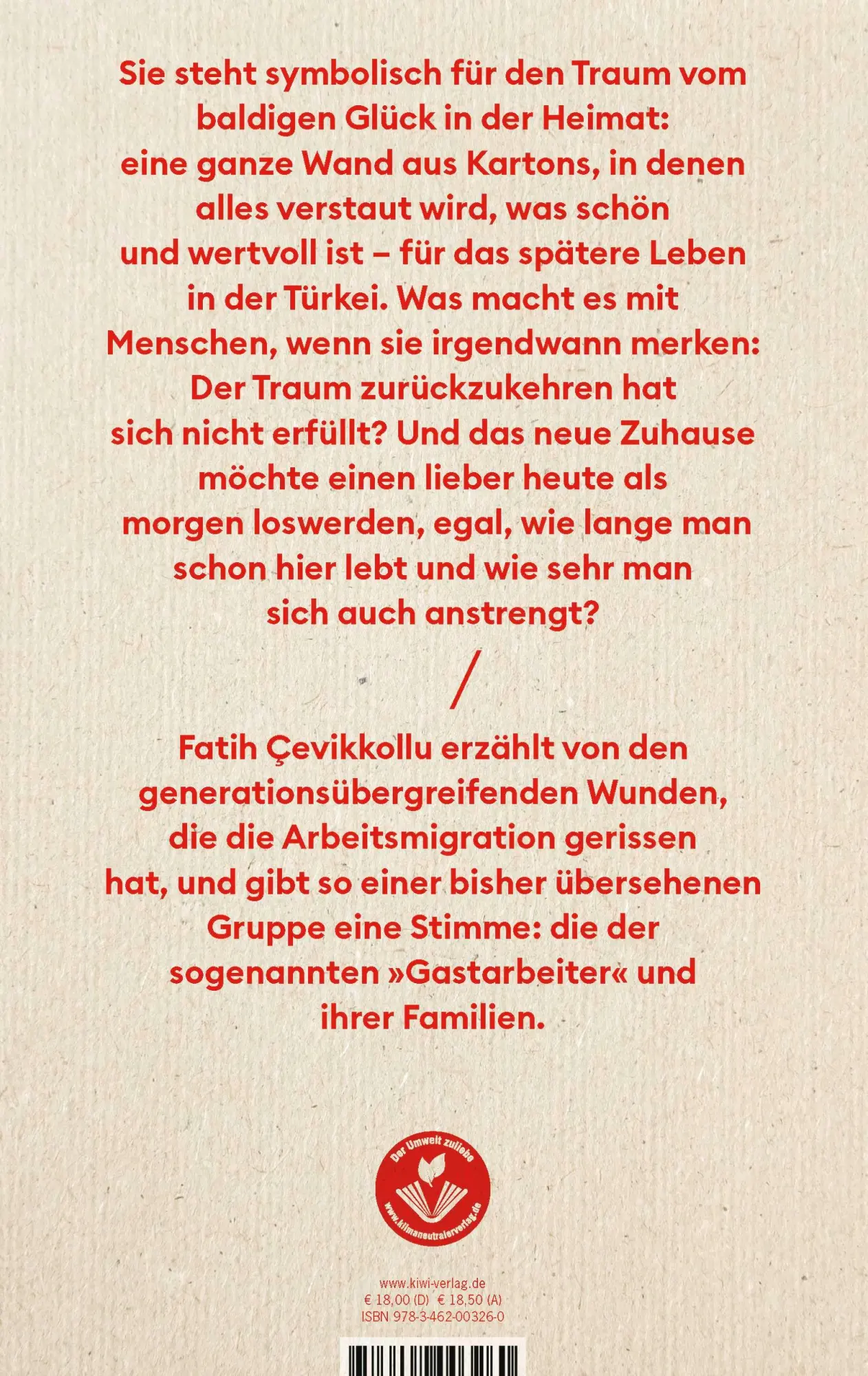 Rückseite: 9783462003260 | Kartonwand | Fatih Çevikkollu | Taschenbuch | 208 S. | Deutsch | 2023