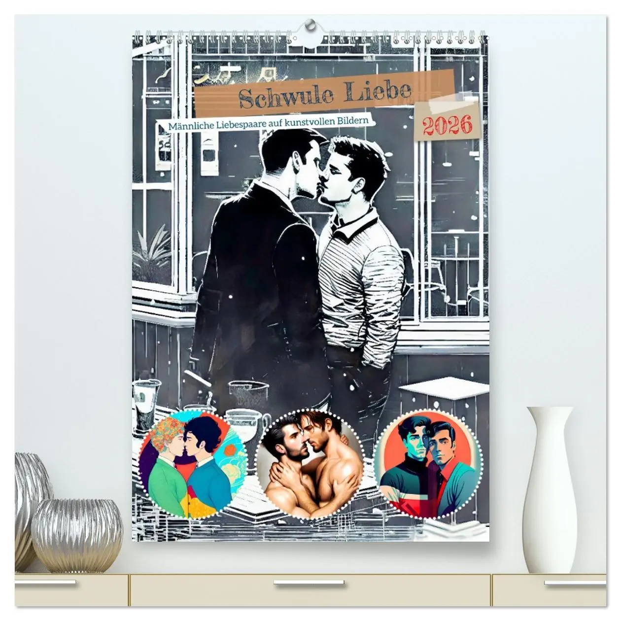 Cover: 9783516313260 | Schwule Liebe (hochwertiger Premium Wandkalender 2026 DIN A2 hoch),...
