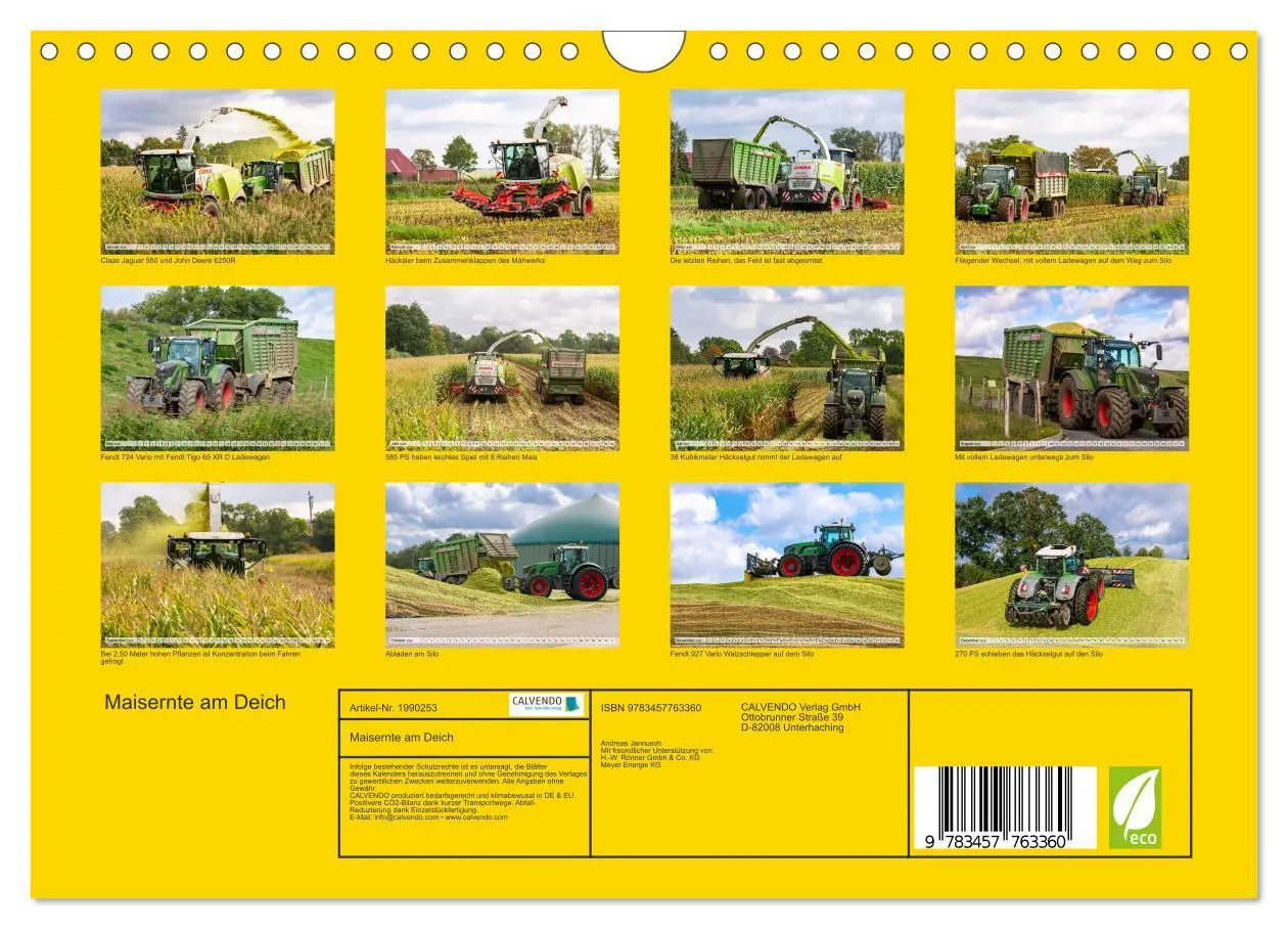 Bild: 9783457763360 | Maisernte am Deich (Wandkalender 2026 DIN A4 quer), CALVENDO...