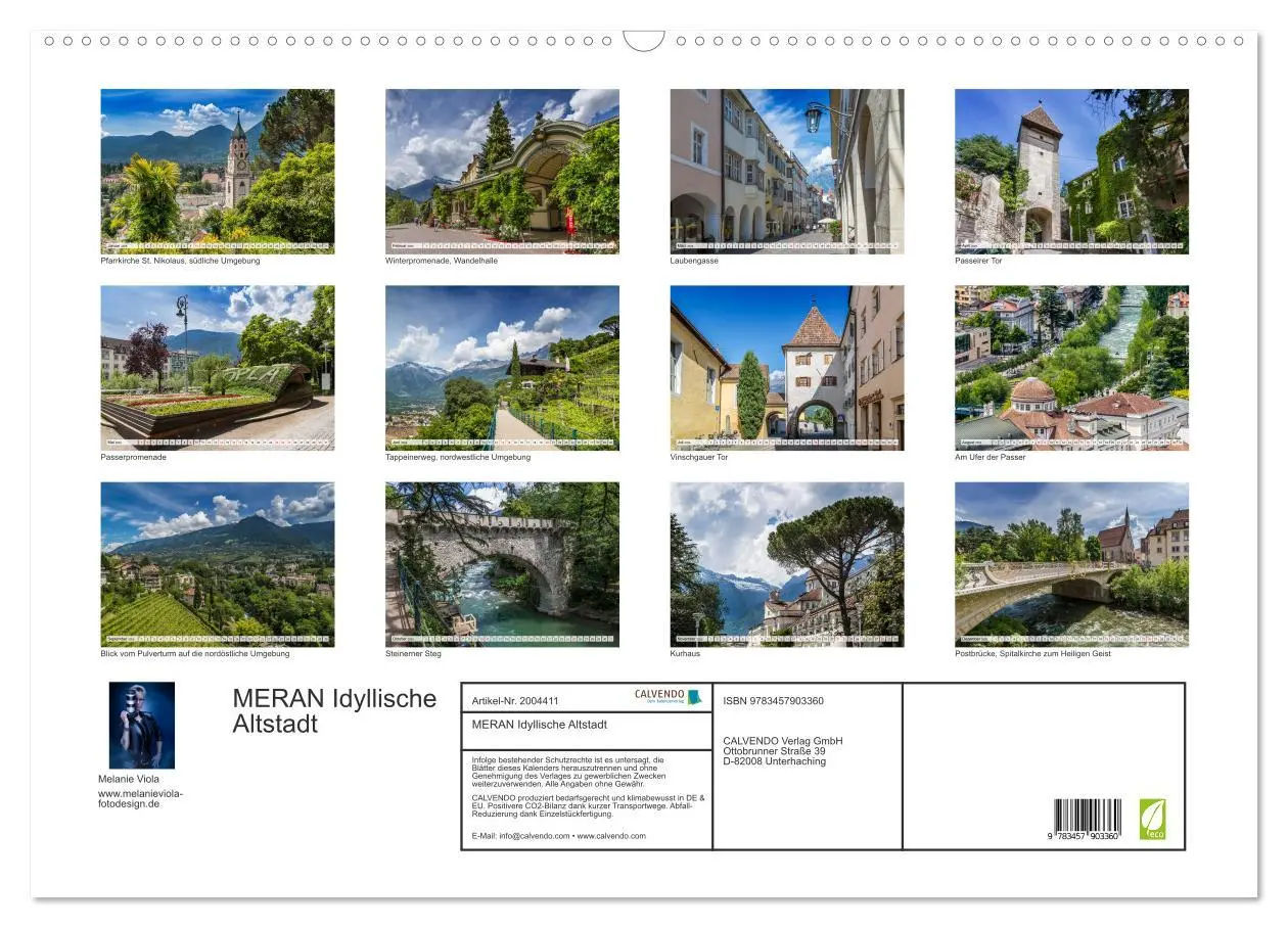 Bild: 9783457903360 | MERAN Idyllische Altstadt (Wandkalender 2026 DIN A2 quer), CALVENDO...