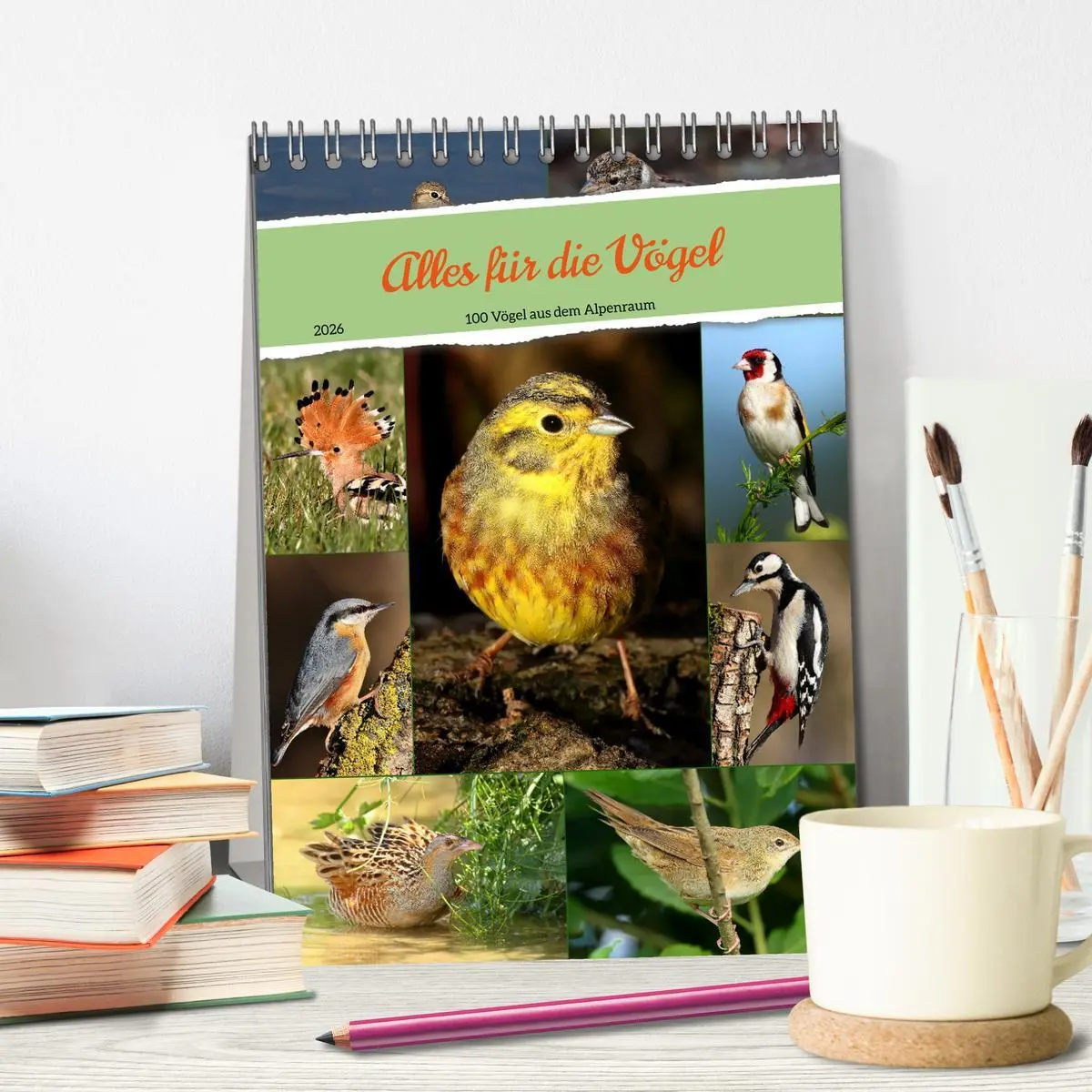 Bild: 9783516303360 | Alles für die Vögel (Tischkalender 2026 DIN A5 hoch), CALVENDO...
