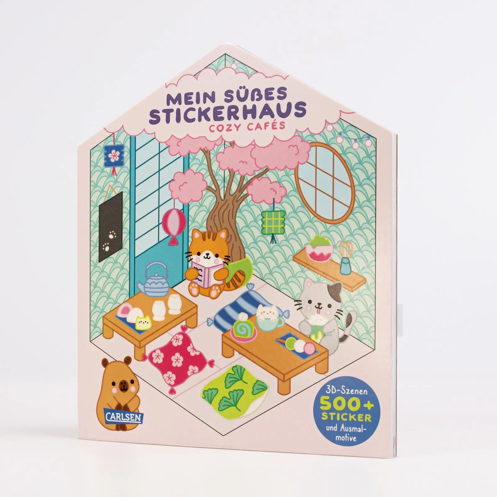 Bild: 9783551193360 | Mein süßes Stickerhaus: Cozy Cafés | Holly Hurst | Taschenbuch | 48 S.