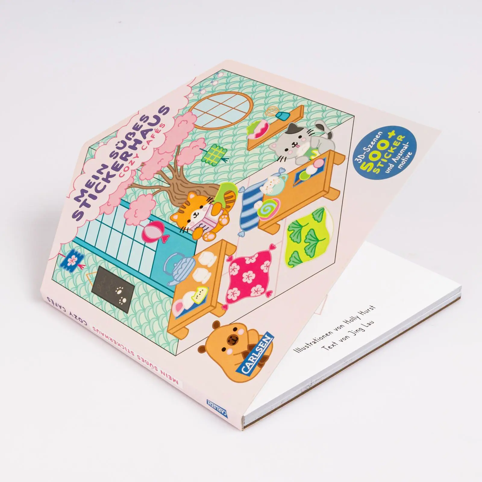 Bild: 9783551193360 | Mein süßes Stickerhaus: Cozy Cafés | Holly Hurst | Taschenbuch | 48 S.