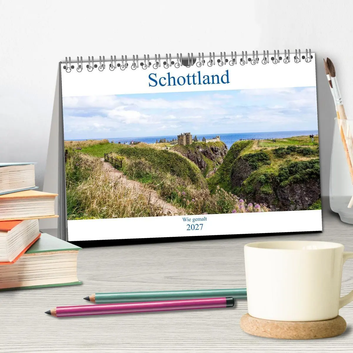 Bild: 9783569633360 | Schottland - Wie gemalt (Tischkalender 2027 DIN A5 quer), CALVENDO...