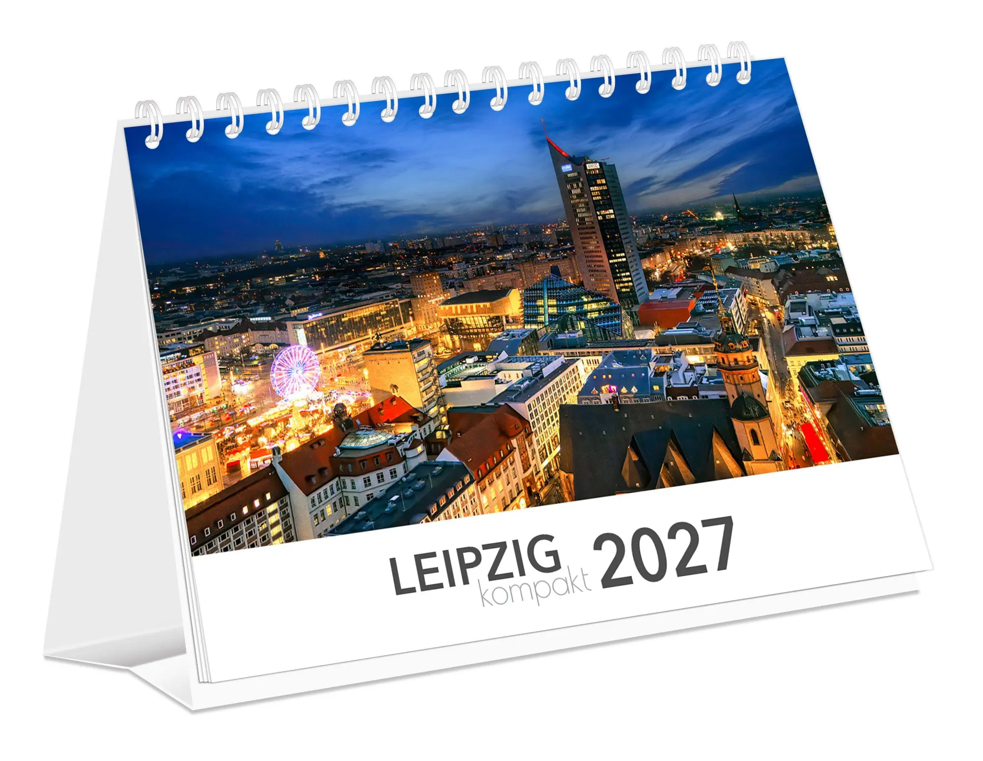 Cover: 9783912303360 | Kalender Leipzig kompakt 2027 | 21 x 15 cm weißes Kalendarium | 2027