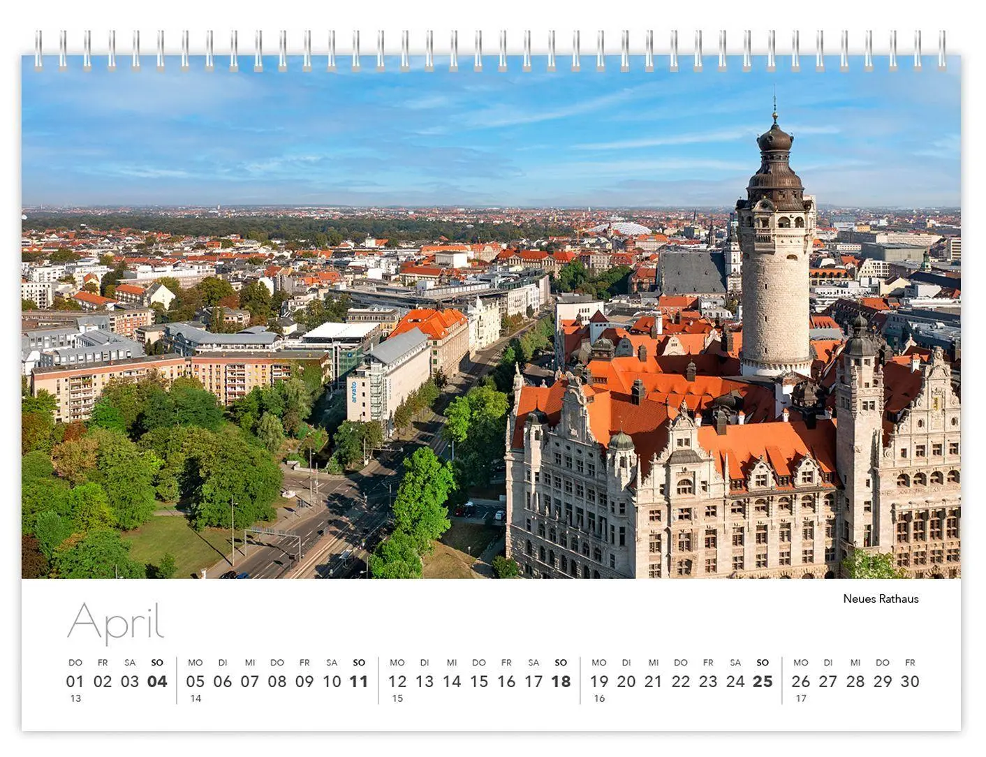 Bild: 9783912303360 | Kalender Leipzig kompakt 2027 | 21 x 15 cm weißes Kalendarium | 2027