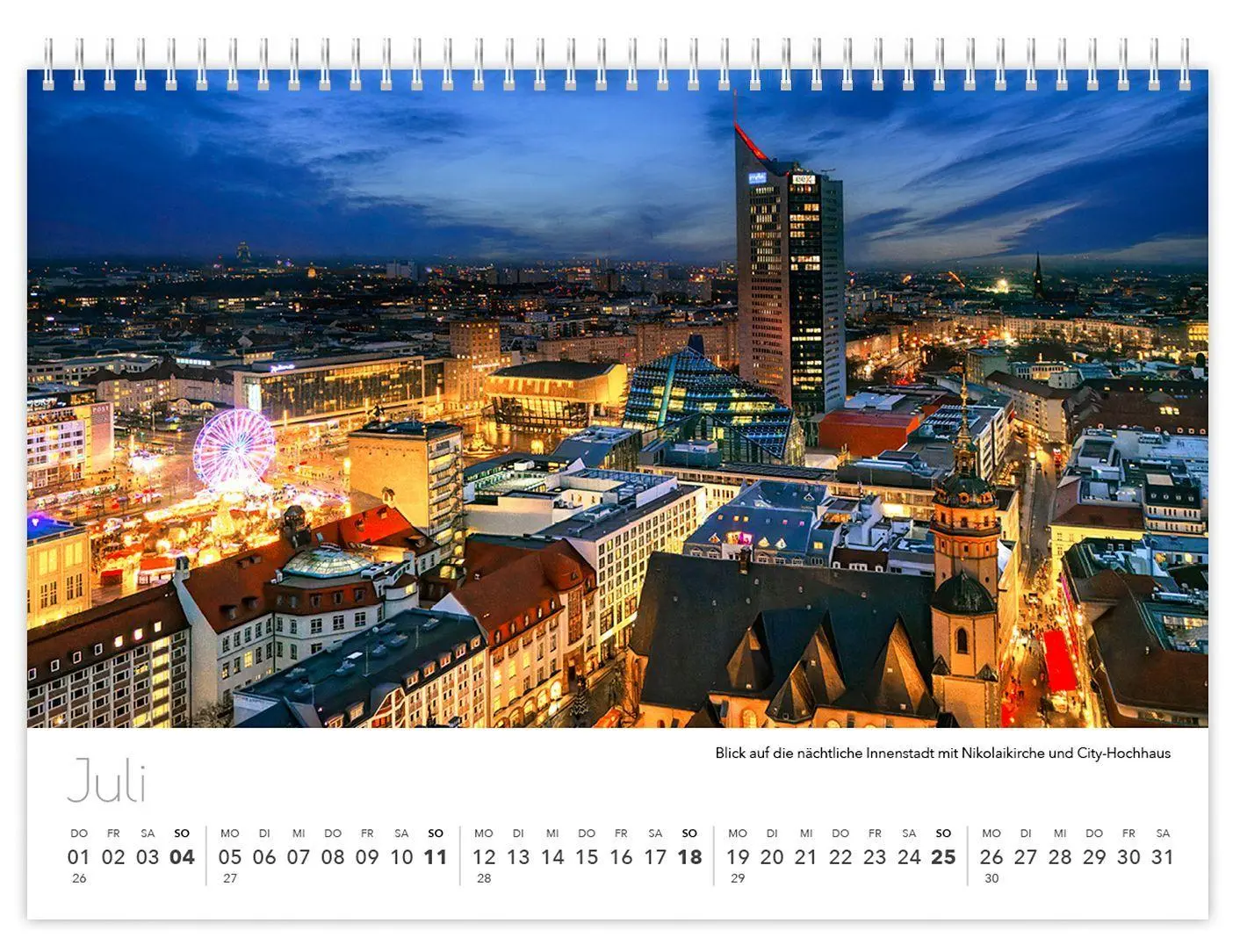 Bild: 9783912303360 | Kalender Leipzig kompakt 2027 | 21 x 15 cm weißes Kalendarium | 2027