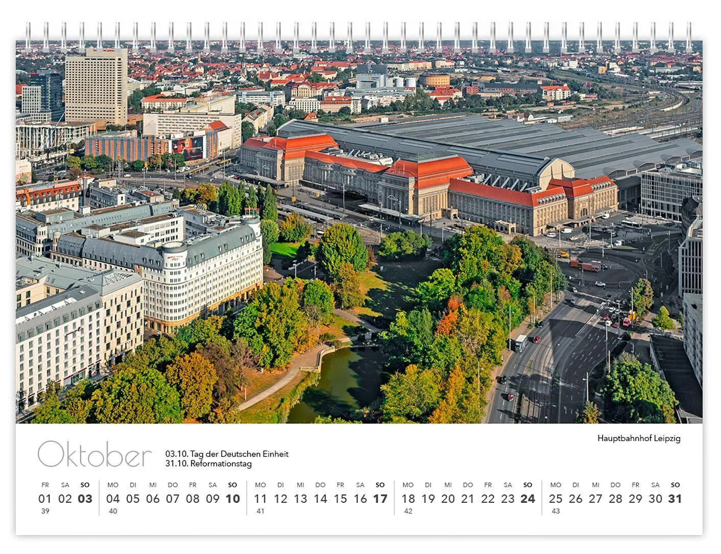 Bild: 9783912303360 | Kalender Leipzig kompakt 2027 | 21 x 15 cm weißes Kalendarium | 2027