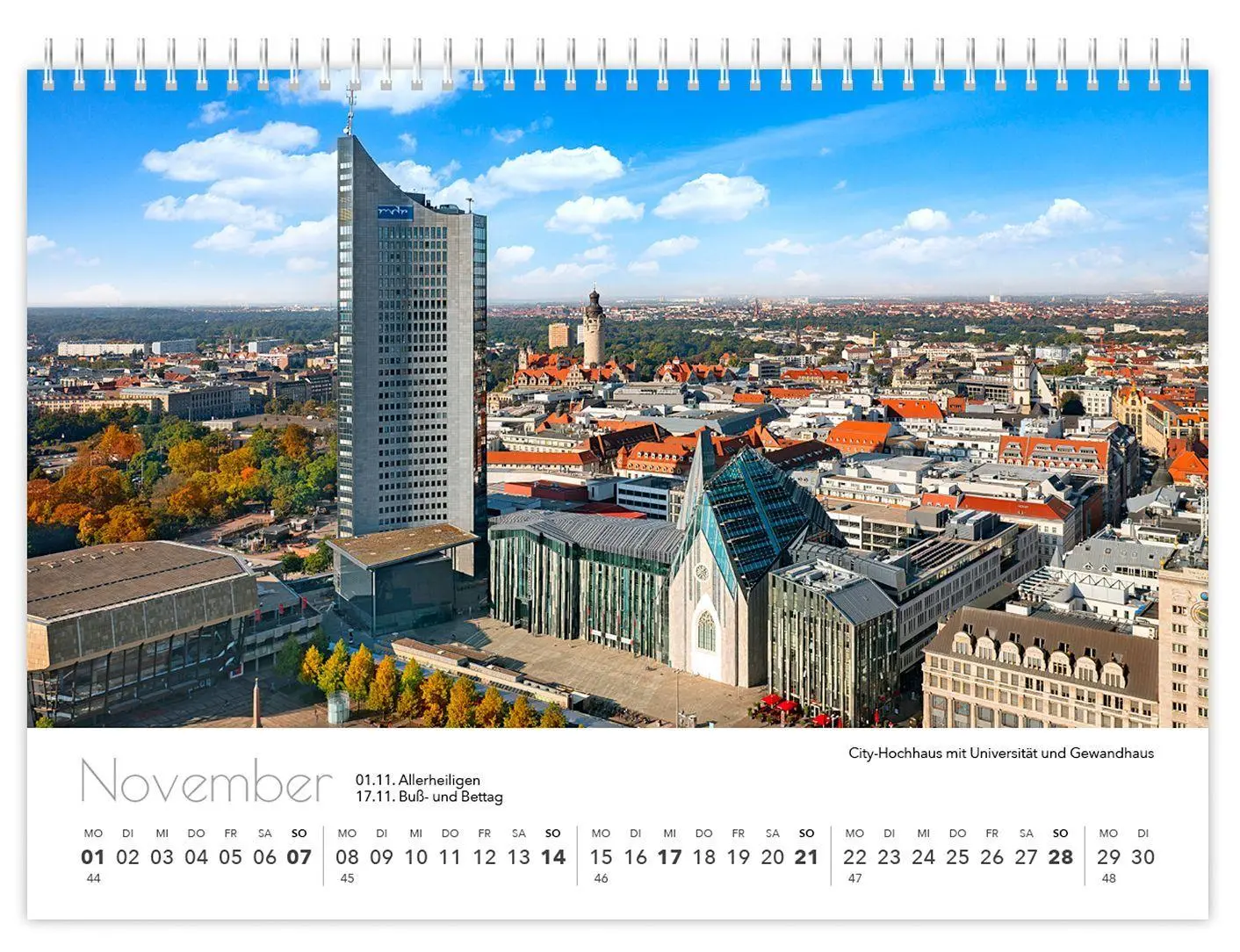 Bild: 9783912303360 | Kalender Leipzig kompakt 2027 | 21 x 15 cm weißes Kalendarium | 2027