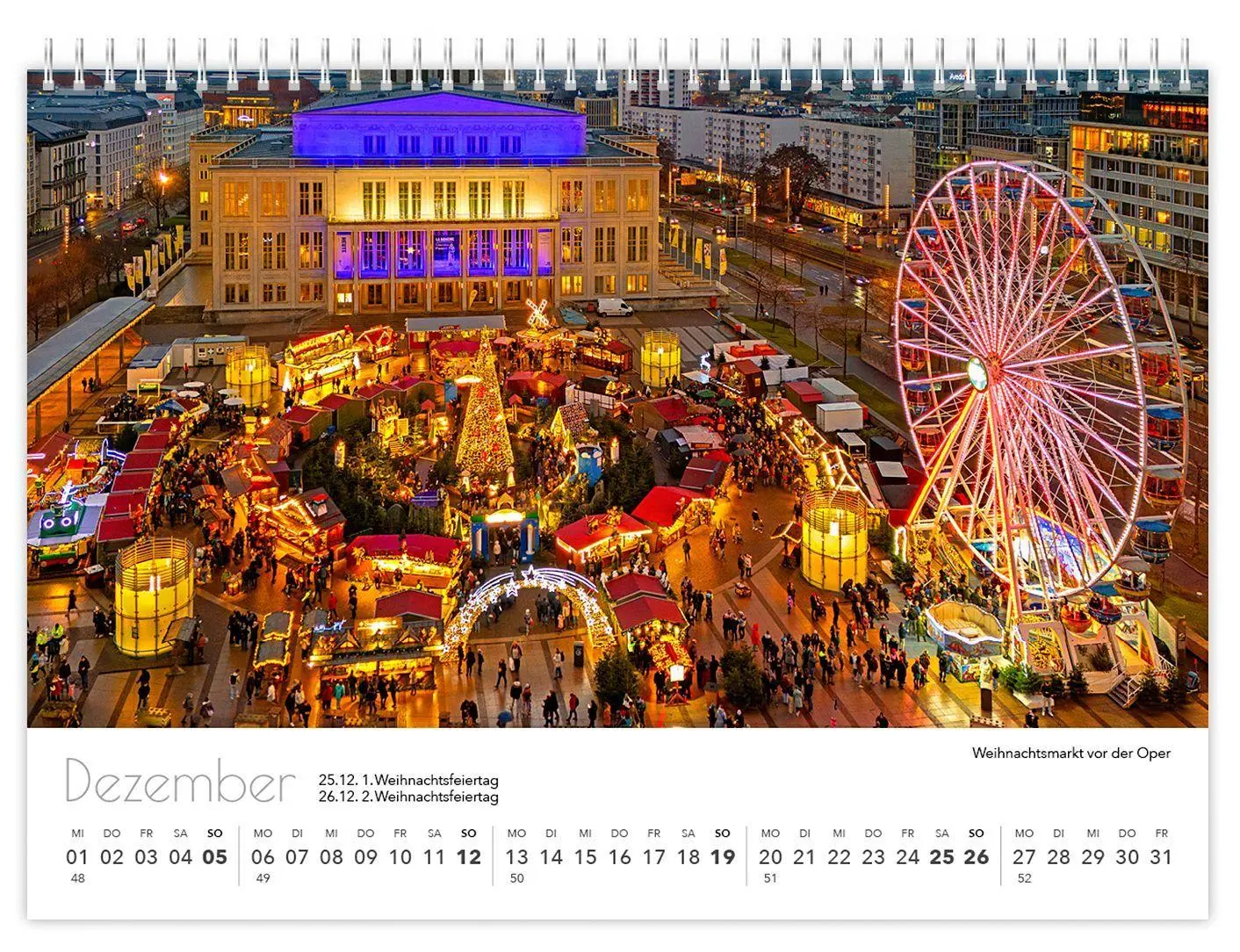 Bild: 9783912303360 | Kalender Leipzig kompakt 2027 | 21 x 15 cm weißes Kalendarium | 2027