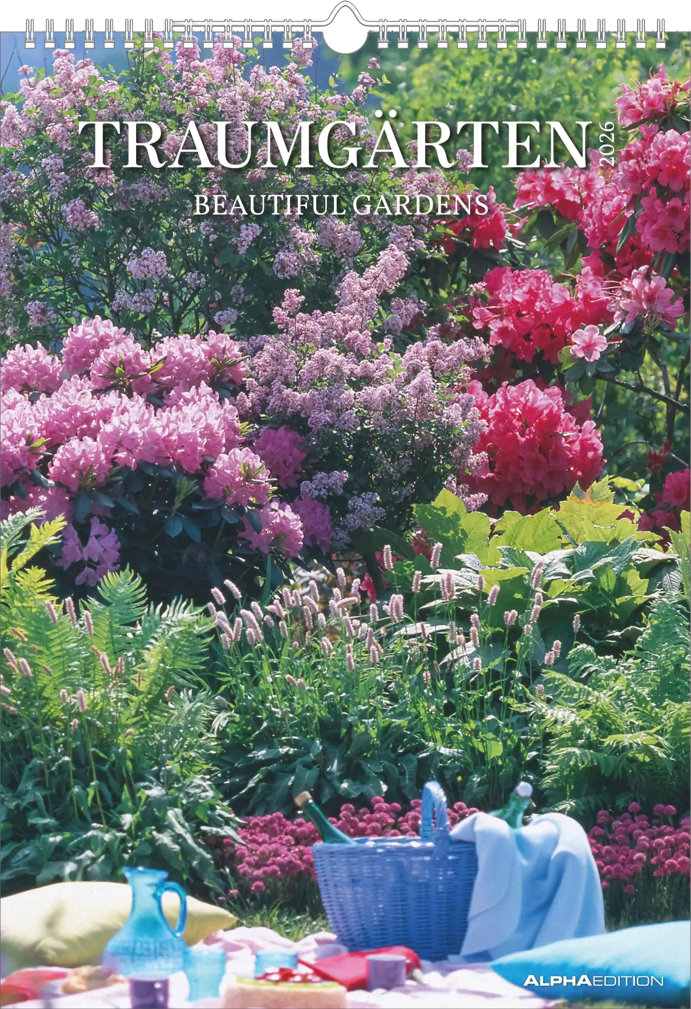 Cover: 4069095003460 | Traumgärten 2026 - Bildkalender A3 (29,7x42 cm) - Beautiful Gardens...