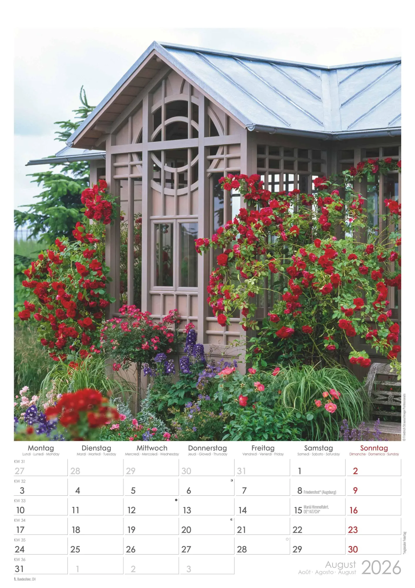 Bild: 4069095003460 | Traumgärten 2026 - Bildkalender A3 (29,7x42 cm) - Beautiful Gardens...