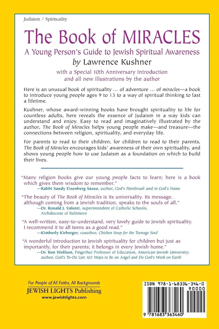 Rückseite: 9781683363460 | The Book of Miracles | Rabbi Lawrence Kushner | Taschenbuch | Englisch