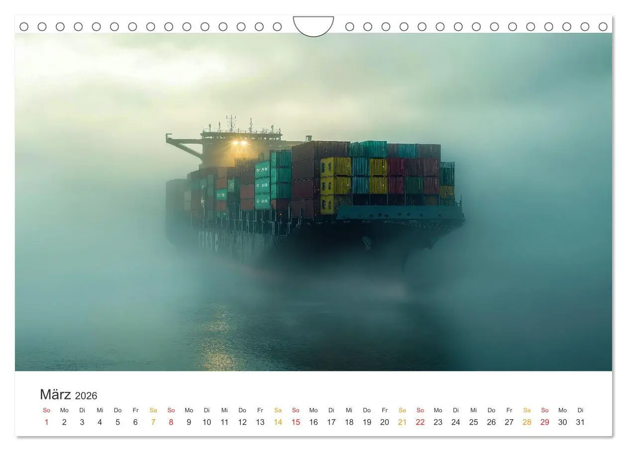 Bild: 9783457993460 | Containerschiffe - Giganten im Fokus (Wandkalender 2026 DIN A4...