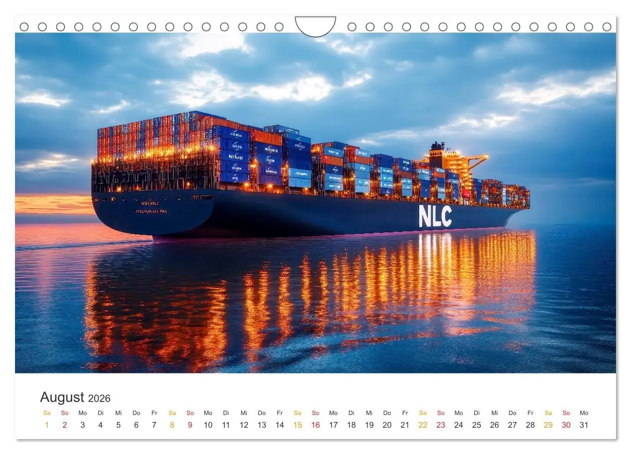 Bild: 9783457993460 | Containerschiffe - Giganten im Fokus (Wandkalender 2026 DIN A4...