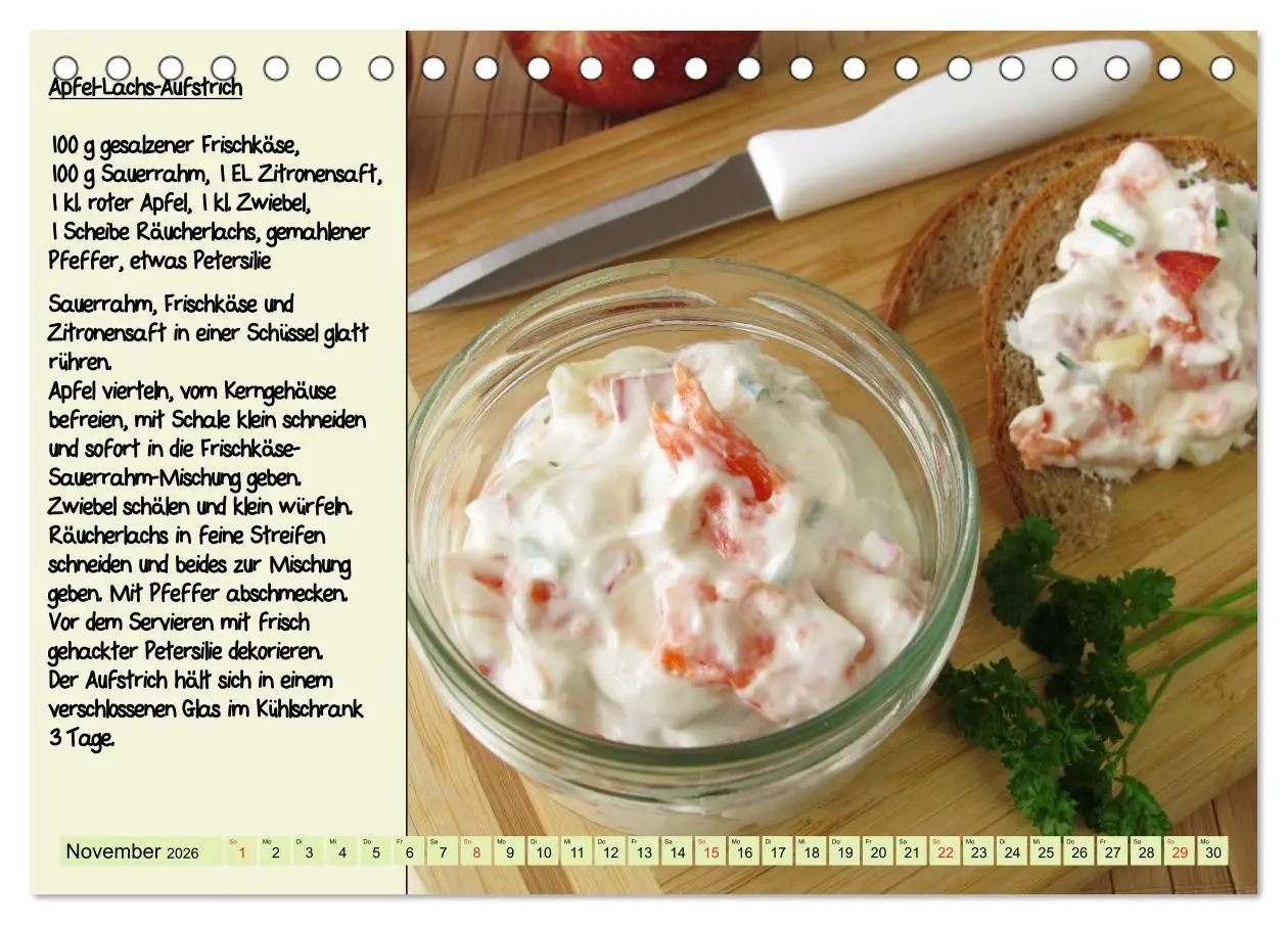Bild: 9783516223460 | Leckere Aufstriche - Ein Kalender mit Rezepten (Tischkalender 2026...